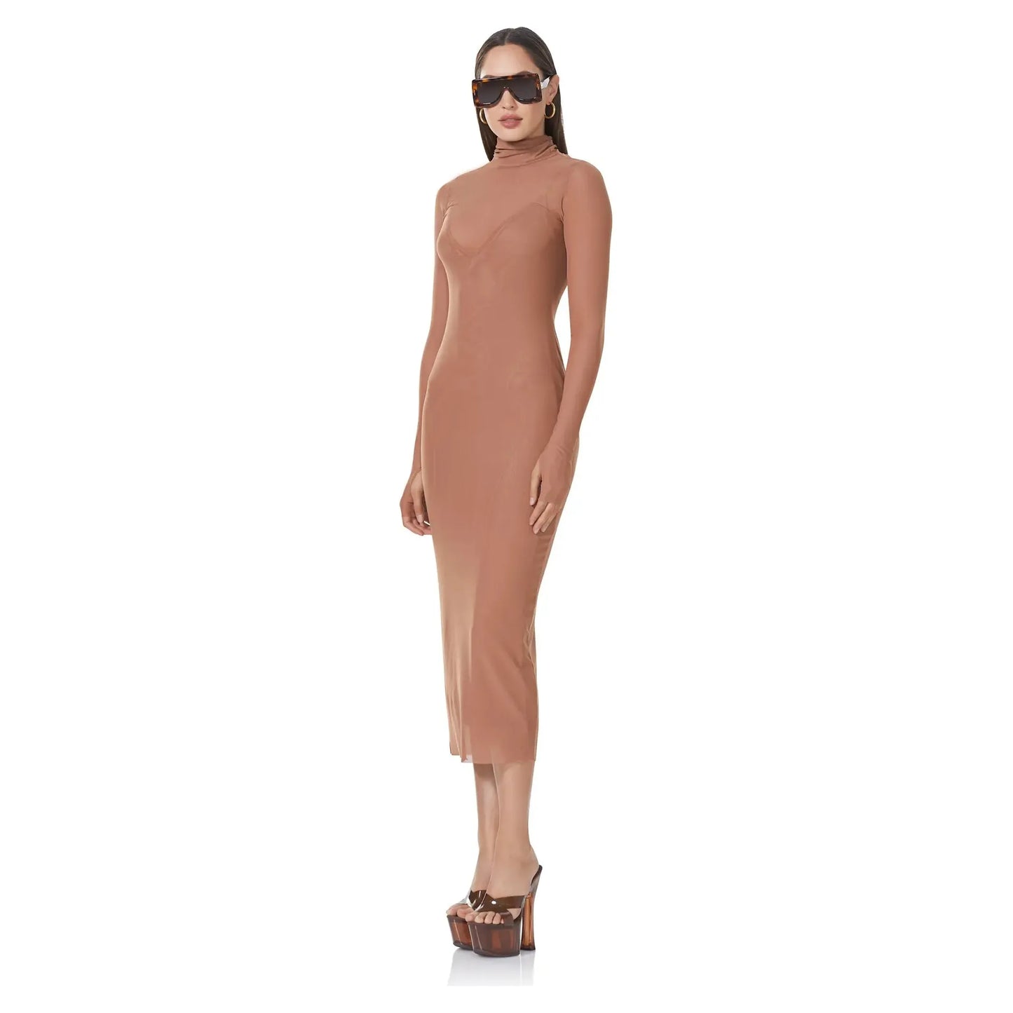 Shailene Dress Raw Umber