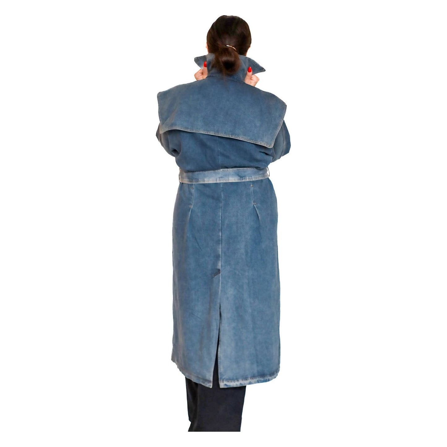 Denim Trench Coat for Fall