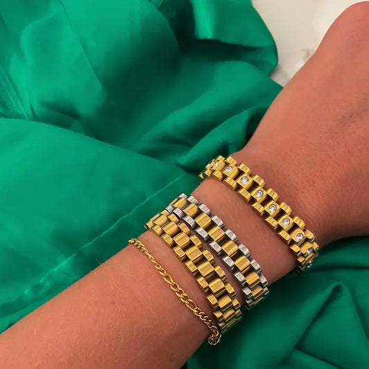 The Chain Watch Band Bracelet- Two Toned